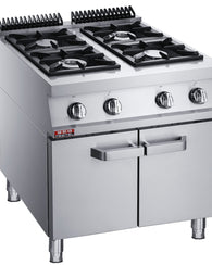 Gas Open Burner with Cabinet
