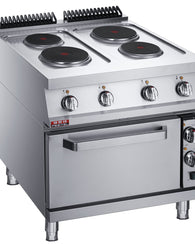 Electric 4-Hot Plate with Electric Oven