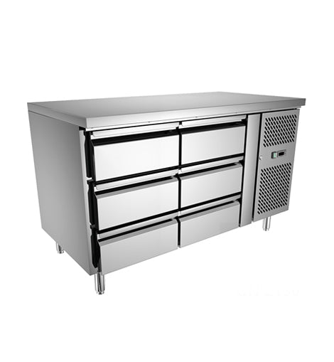 European GN Series Under Counter Refrigerator 2-Door