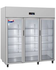 General Static Cooled Reach in Refrigeration Display Cabinet 3-Door