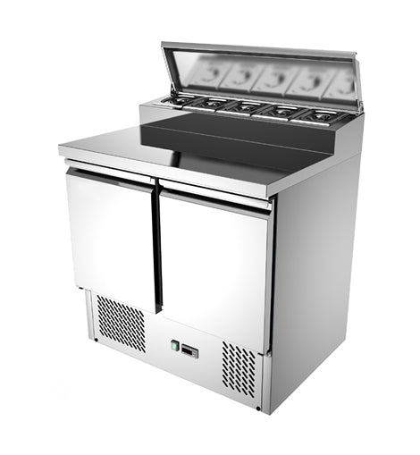 Mega Top Stainless Steel Salad Prep Refrigerator