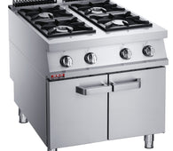 Gas Open Burner with Cabinet