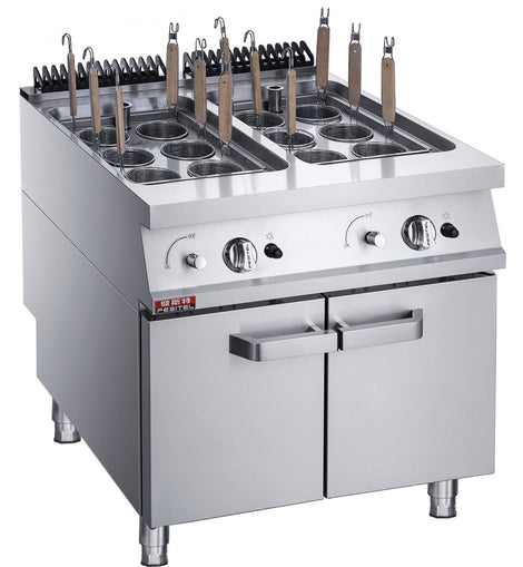 Gas Noodle Cooker with Cabinet