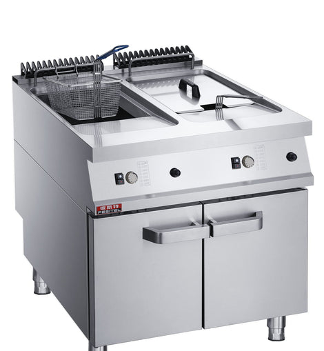 Gas Deep Fryer with Cabinet