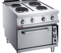 Electric 4-Hot Plate with Electric Oven