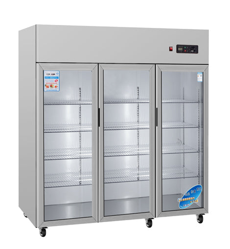 General Static Cooled Reach in Refrigeration Display Cabinet 3-Door