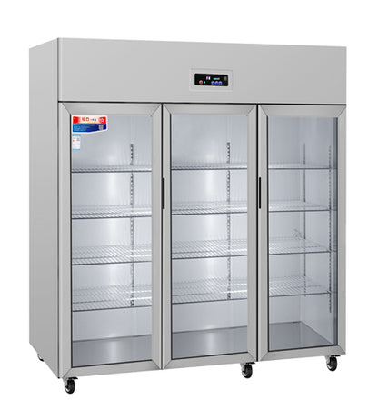 General Static Cooled Reach in Refrigeration Display Cabinet 3-Door
